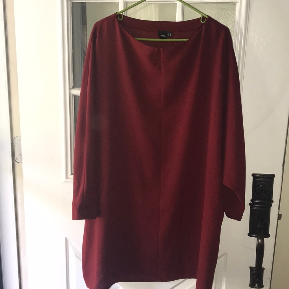 ASOS Burgandy Batwing Dress